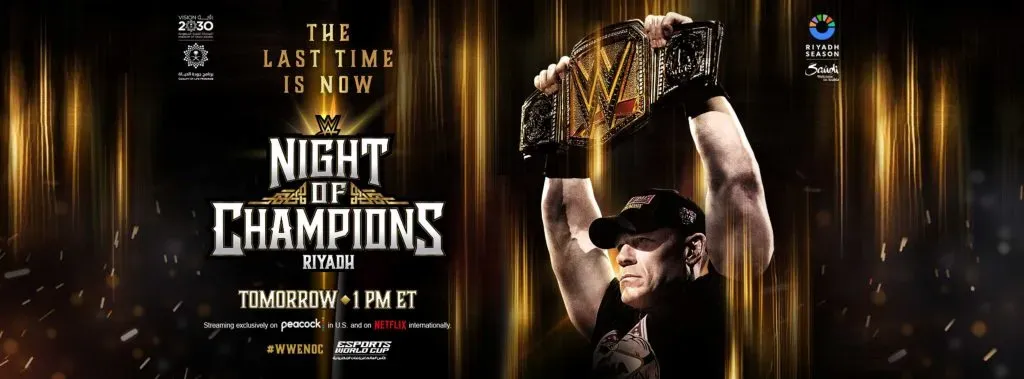John Cena es el rostro principal de WWE Night of Champions 2025.