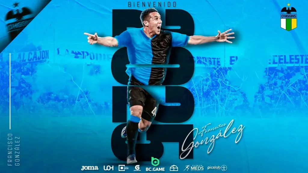 Francisco González es el segundo refuerzo del Capo de Provincia para la segunda rueda. Foto: O’Higgins.