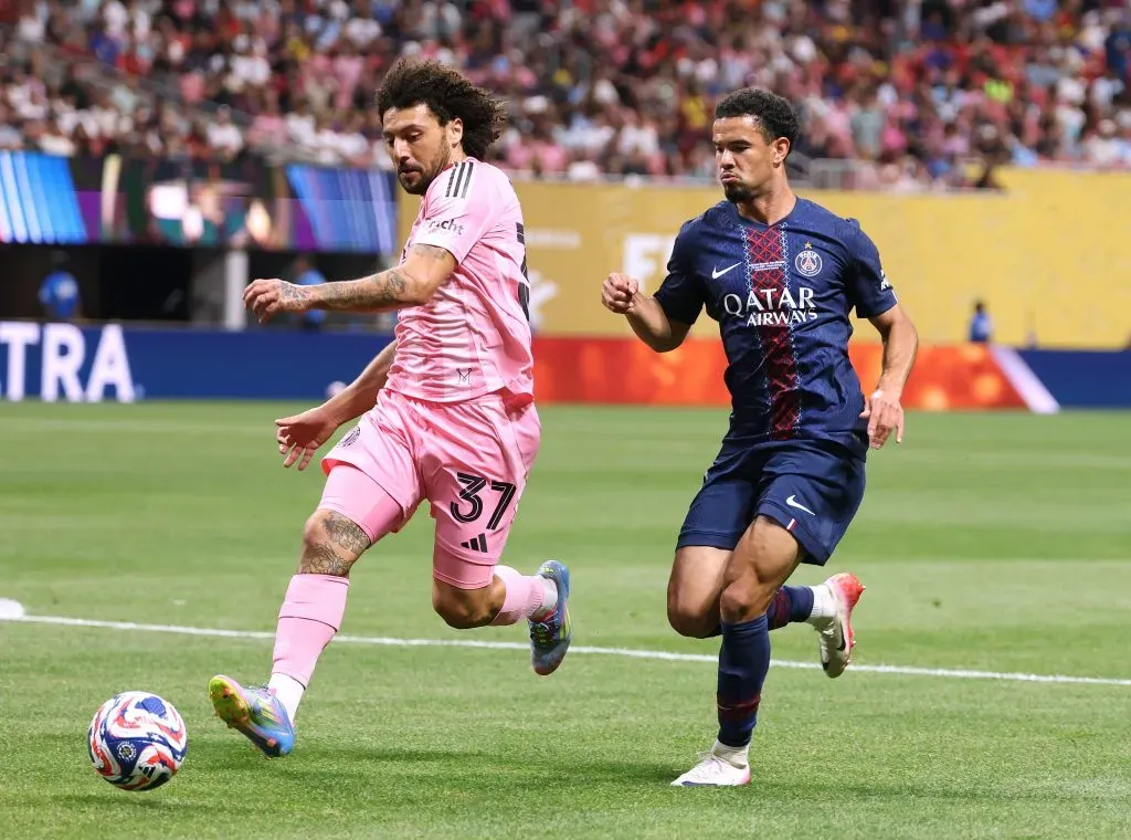 Maximiliano Falcón fue uno de los puntos más bajos en la eliminación del Inter Miami en el Mundial de Clubes. | Foto: Getty Images.