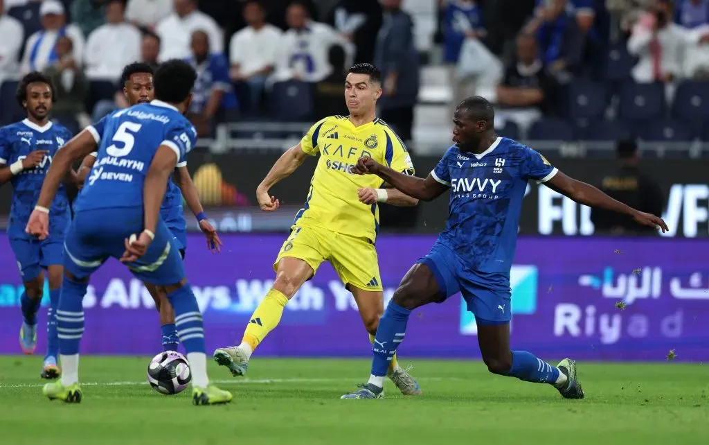 Cristiano Ronaldo jugando ante Al Hilal