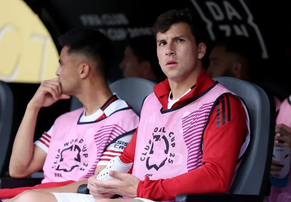 Gonzalo Tapia no pudo ganar terreno en River Plate y es probable que salga. (Buda Mendes/Getty Images).