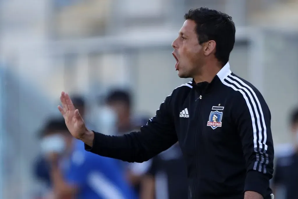 Eduardo Rubio, el DT de Colo Colo Sub 20. (Andres Pina/Photosport).