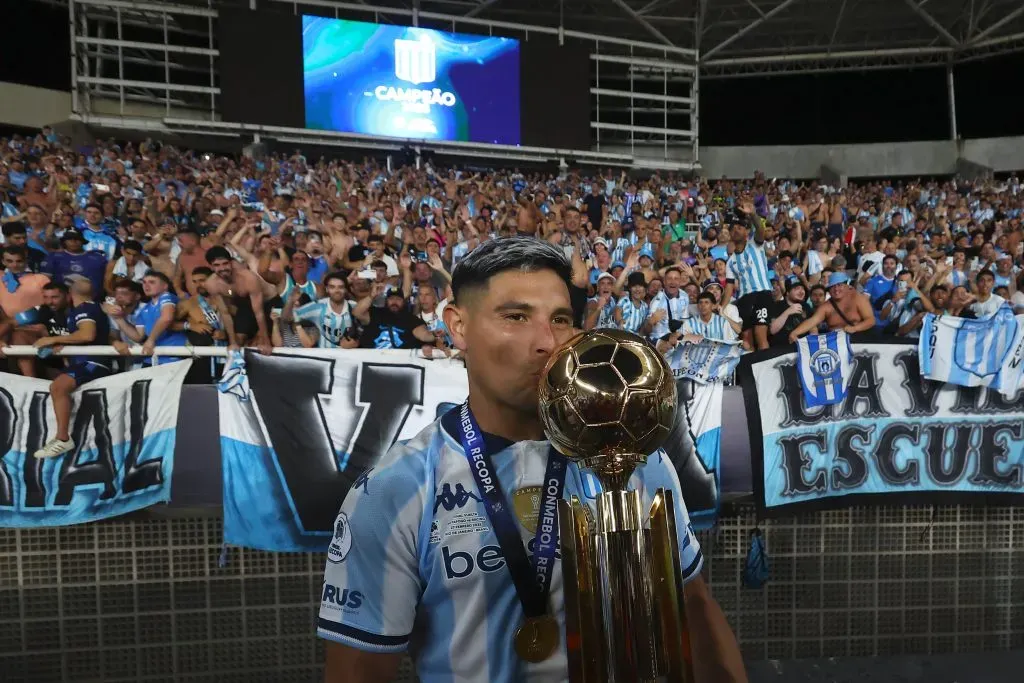 Maxi Salas también alzó la Recopa Sudamericana con Racing Club. (Wagner Meier/Getty Images).