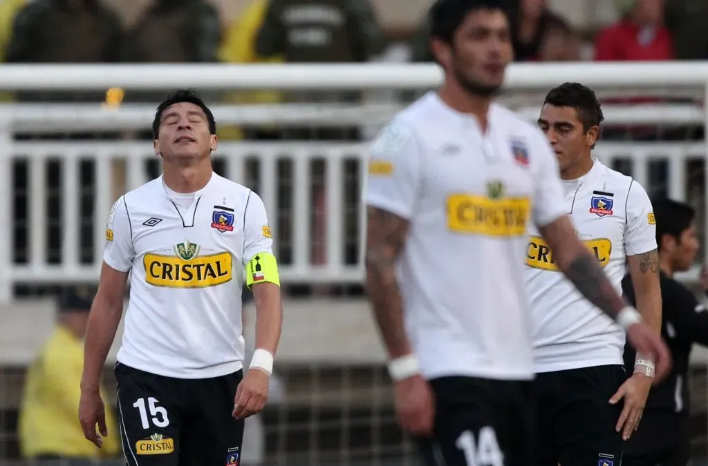 Pablo Contreras en su etapa de Colo Colo durante el primer semestre de 2012. (Andres Pina/Photosport).