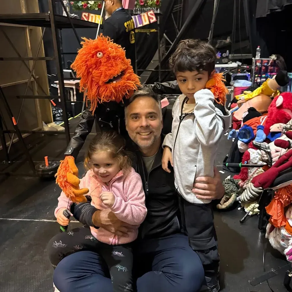 Fernando González junto a sus hijos Félix y Lupe