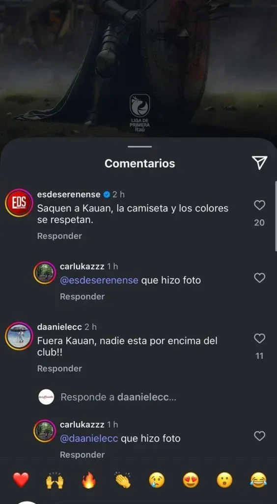 La furia de los hinchas papayeros.