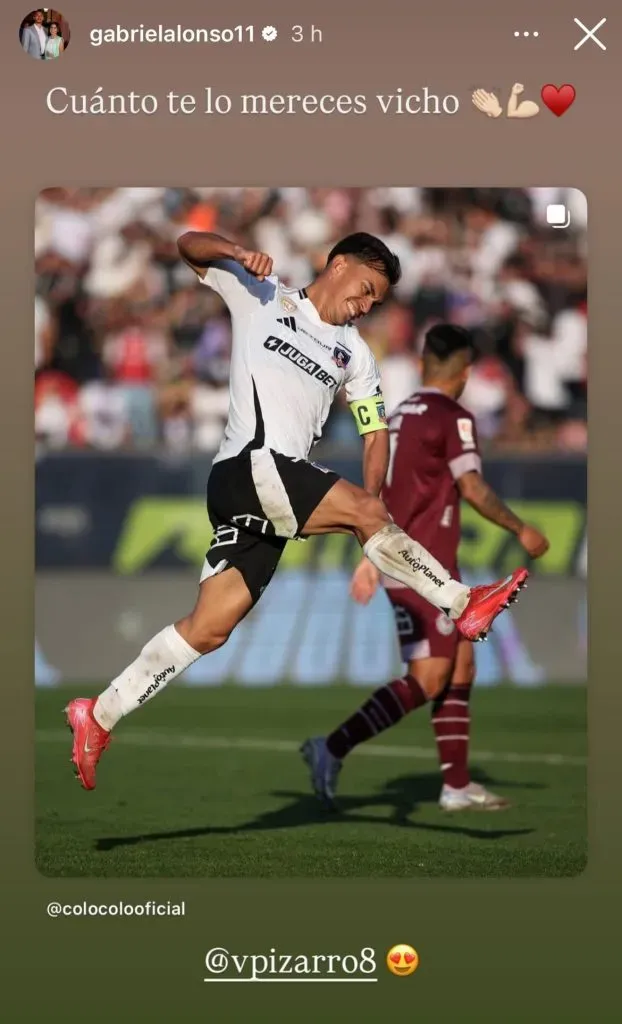 El mensaje de Gabriel Suazo para Vicente Pizarro | Instagram