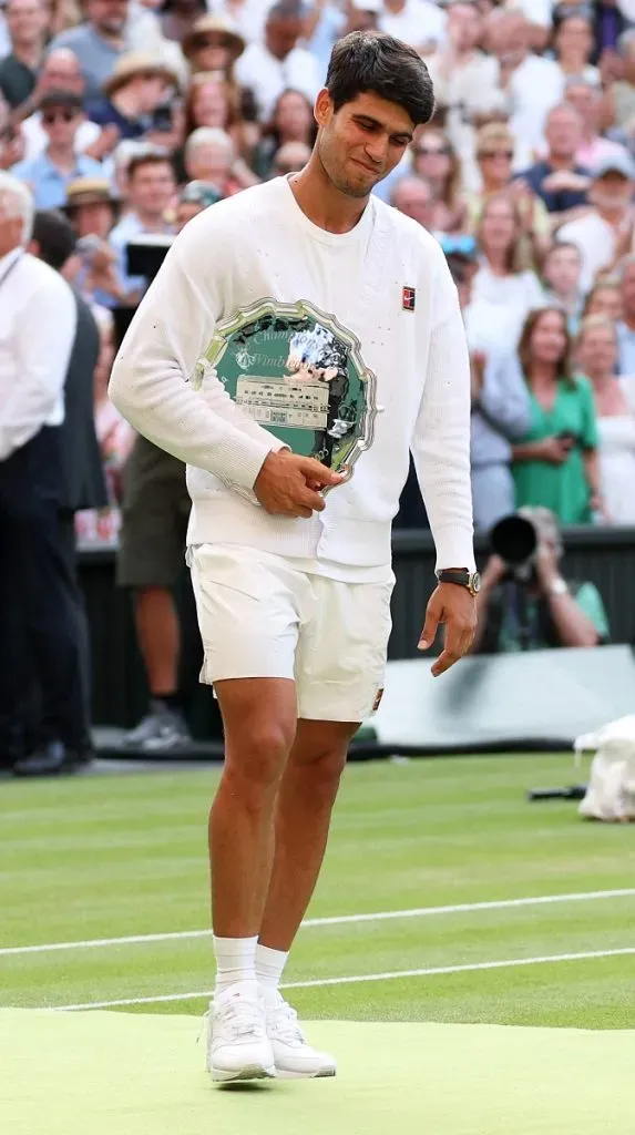 Carlos Alcaraz queda como subcampeón de Wimbledon (Getty Images).