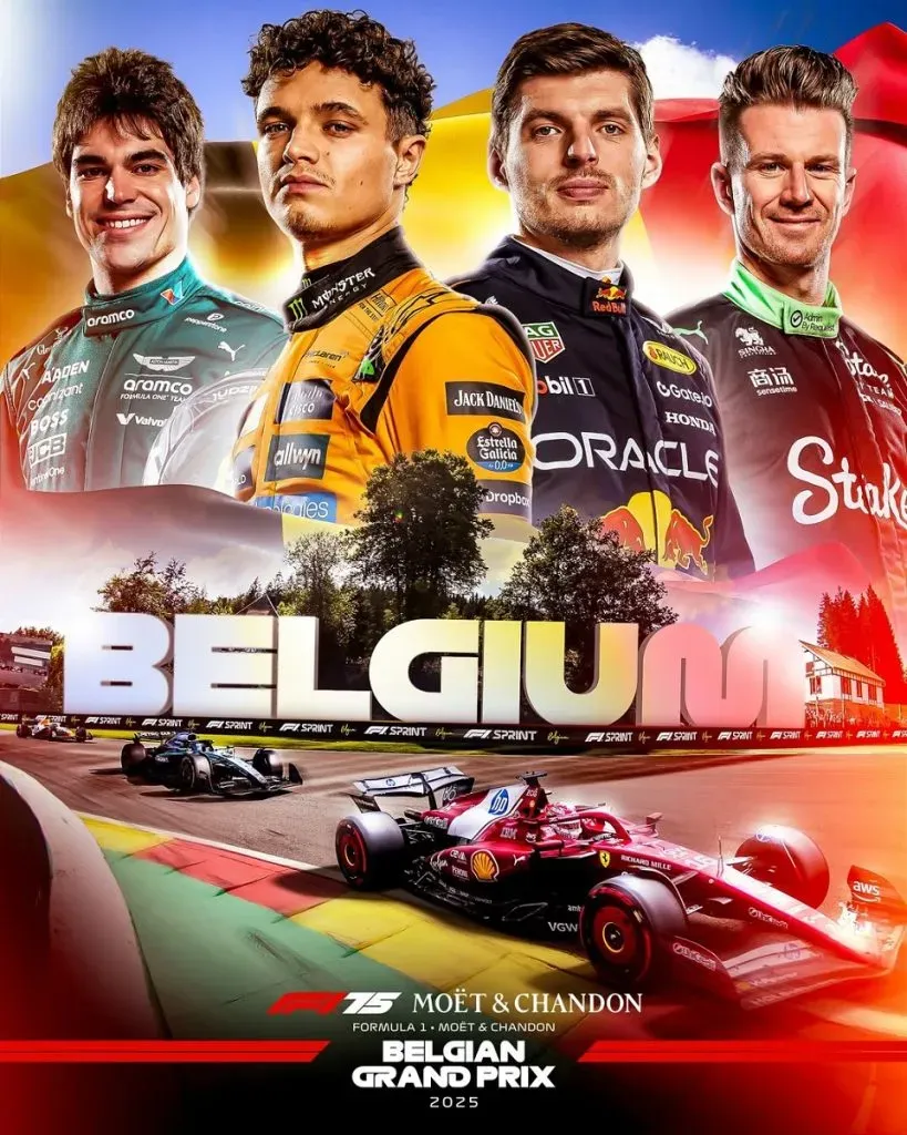 Afiche del GP de Bélgica (Foto: F1).
