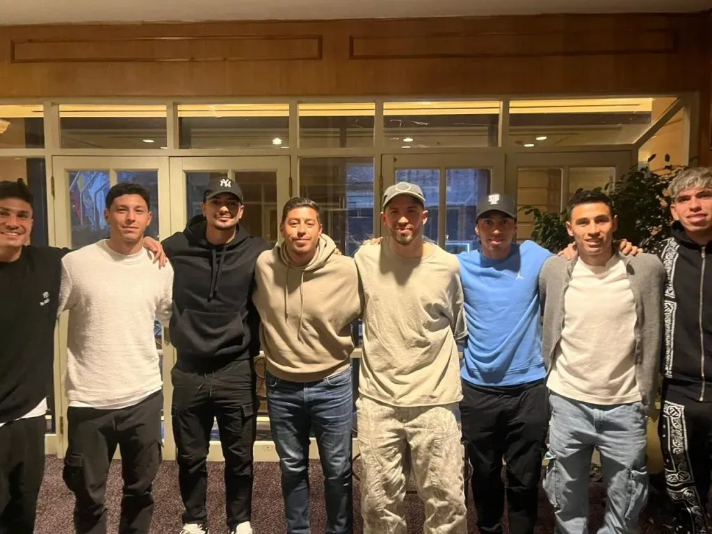 La reunión de Córdova con los futbolistas chilenos