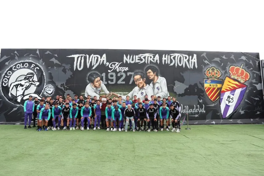 Uno de los nuevos murales que fue presentado el viernes en el Monumental. Foto: Colo Colo.
