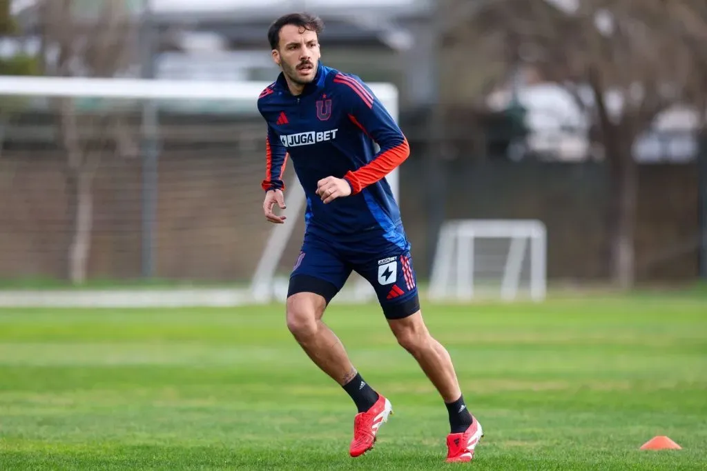 Sebastián Rodríguez trabaja para jugar el lunes contra Cobresal. Foto: U de Chile.