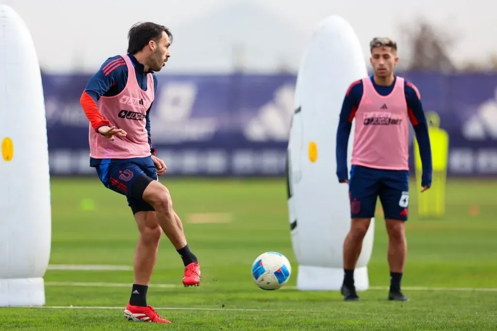 Sebastián Rodríguez ya entrena en U de Chile. Foto: U de Chile.