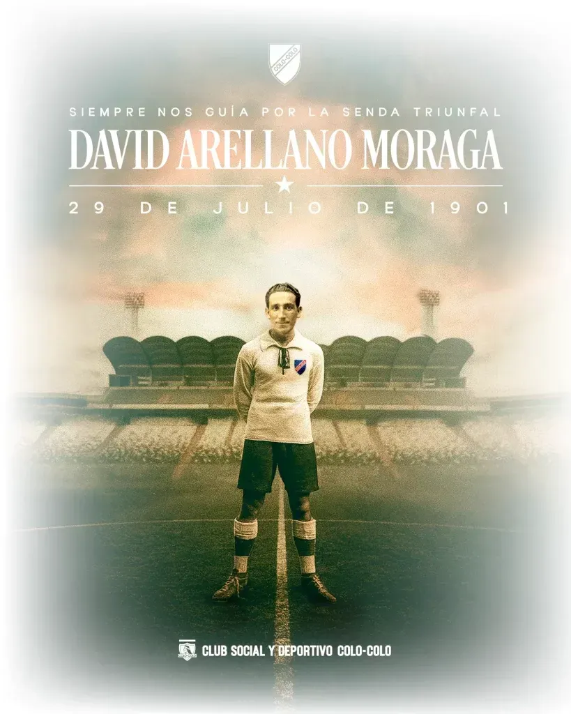 Para la IA, el 10° mejor jugador chileno por su legado es David Arellano. (Foto: CSD Colo Colo)