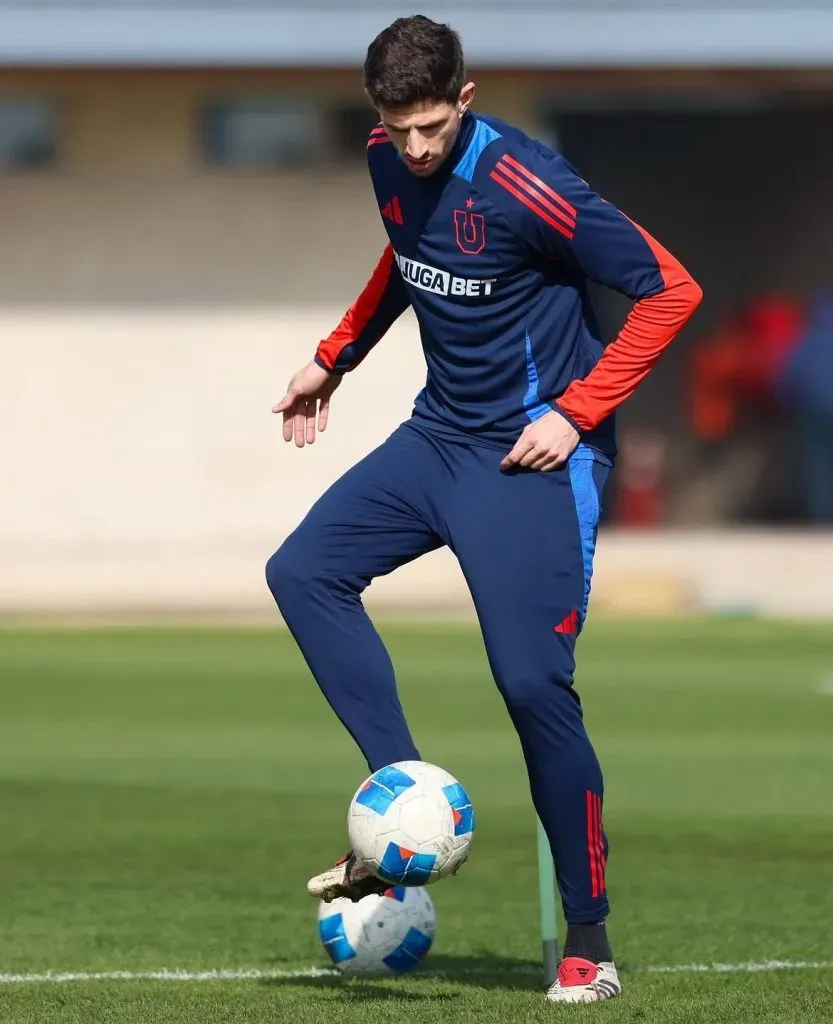 Lucas Di Yorio entrena normal en el CDA. Foto: U de Chile.