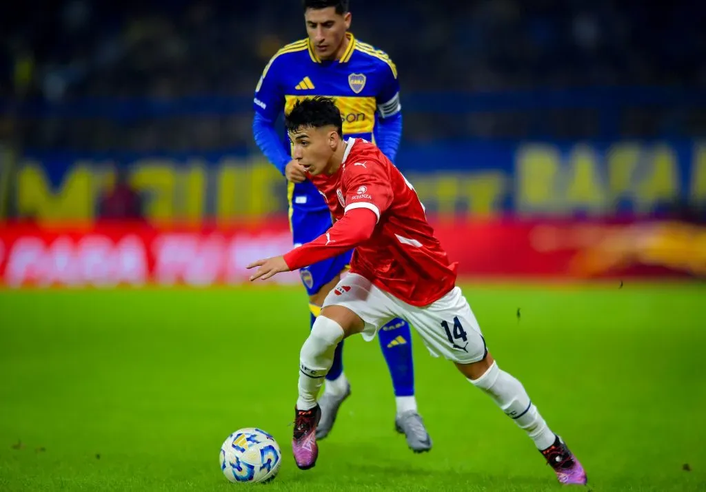 Lautaro Millán suma 30 partidos en Independiente: anotó tres goles y repartió una asistencia. (Marcelo Endelli/Getty Images).