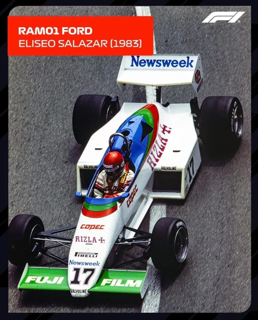 Eliseo Salazar no logró ingresar al “Top 10” de mejores pilotos de la F1, según la IA. (Foto: Fórmula 1)