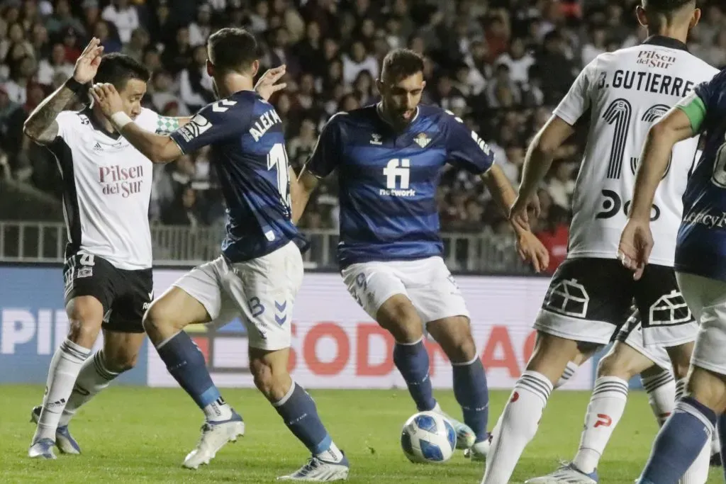 Borja Iglesias fue parte de los amistosos de Betis ante Colo Colo y llegó como máxima figura del club. Foto:  Eduardo Fortes/PHOTOSPORT