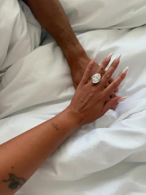 Georgina publicó esta foto junto a la frase: “Sí, quiero. En esta y en todas mis vidas”