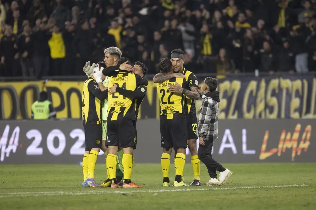 Brayan Cortés celebrando en Peñarol. (Photo by Ernesto Ryan/Getty Images)