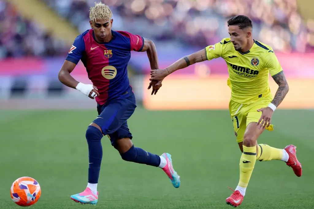 Lamine Yamal jugará contra el Villarreal en Estados Unidos (Photo by Judit Cartiel/Getty Images)