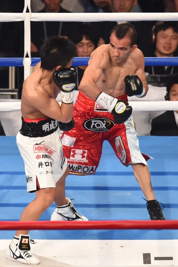 Omar Narváez se enfrentó a Naoya Inoue el 2014 en Tokio por el título OMB mosca. (Foto: Atsushi Tomura/Getty Images)