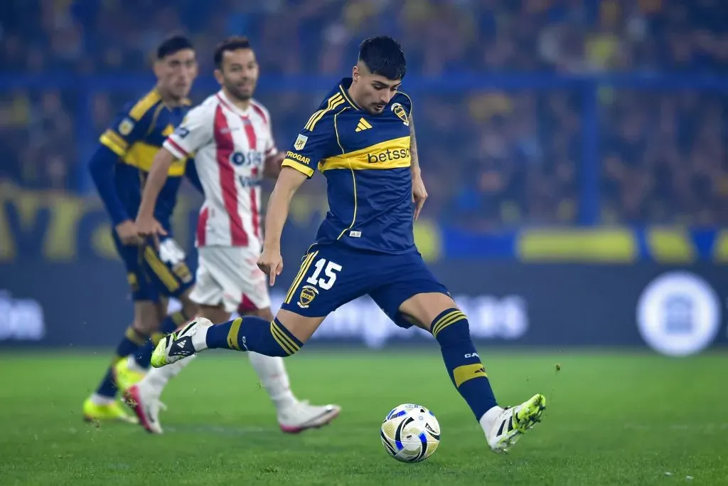 Williams Alarcón tuvo un buen partido en Boca. (Marcelo Endelli/Getty Images).