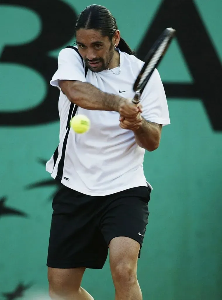 Marcelo Ríos en Roland Garros 2003 (Getty Images).