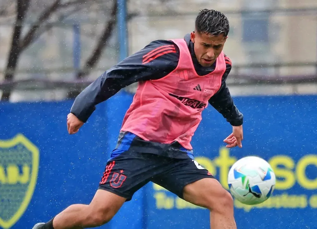 La U está entrenó en uno de los complejos de Boca Juniors para este duelo ante Independiente. | Foto: Universidad de Chile.