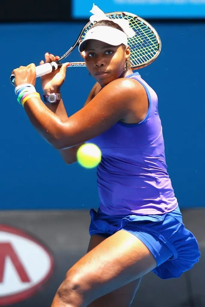 Taylor Townsend cuando tenía 15 años (Getty Images).