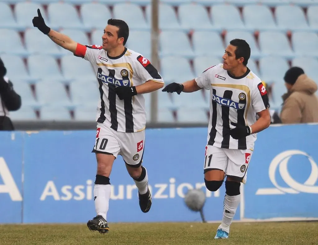 Antonio Di Natale eligió a Alexis Sánchez como el mejor compañero con el que compartió en cancha.  (Foto: Dino Panato/Getty Images)