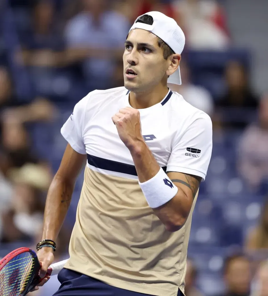 Alejandro Tabilo en su debut ante Alexander Zeverev en el US Open (Getty Images).