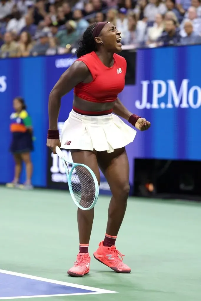 Coco Gauff gana su primer partido en el US Open 2025 (Getty Images).