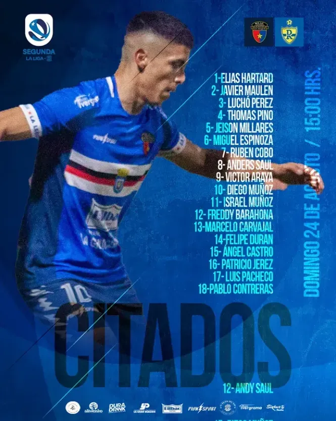 Los citados de Real San Joaquín. (Captura).