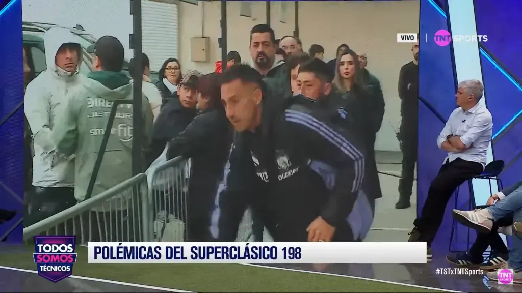 Todo lo ocurrido fue captado por las cámaras de TNT Sports. (Captura Todos Somos Técnicos).