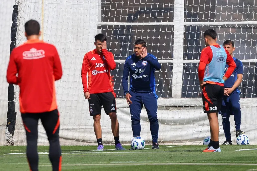 Nicolás Córdova encabeza los entrenamientos de la Roja. Foto: Jonnathan Oyarzun/Photosport