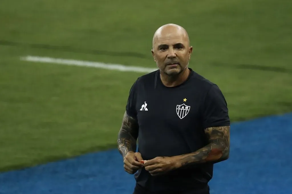 Jorge Sampaoli cuando dirigía a Atlético Mineiro. (Bruna Prado/Getty Images).