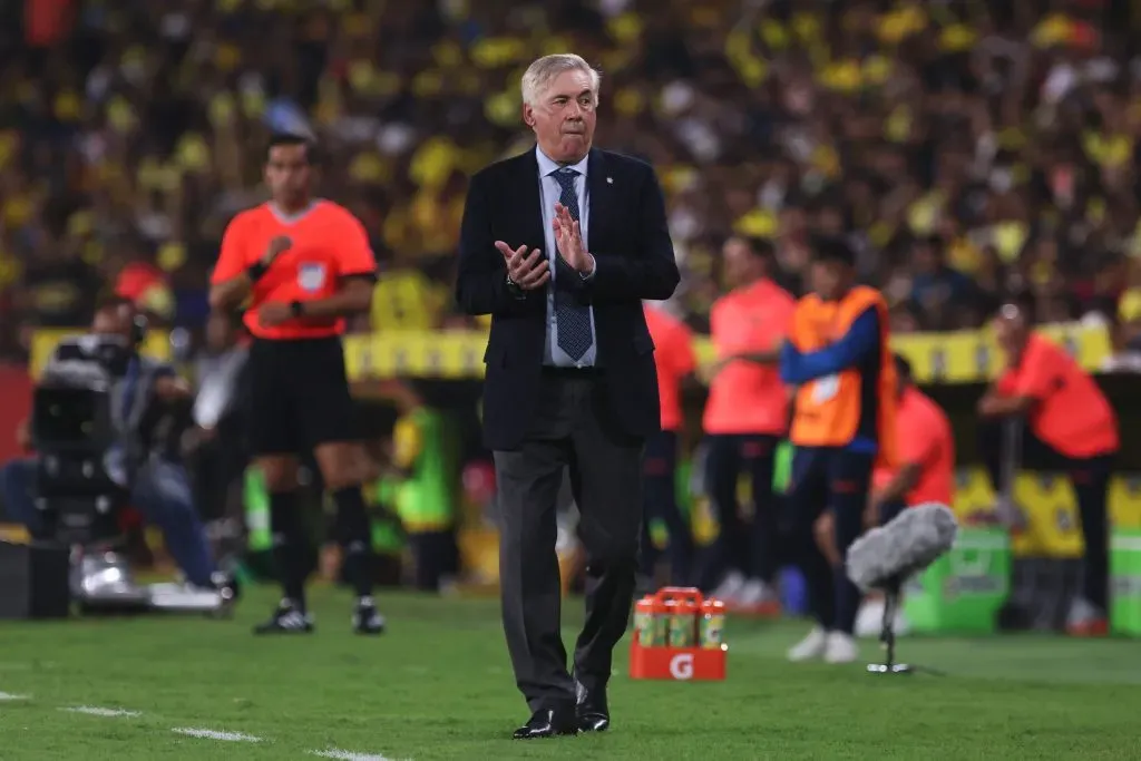 Carlo Ancelotti va con todo ante Chile. (Photo by Franklin Jacome/Getty Images)