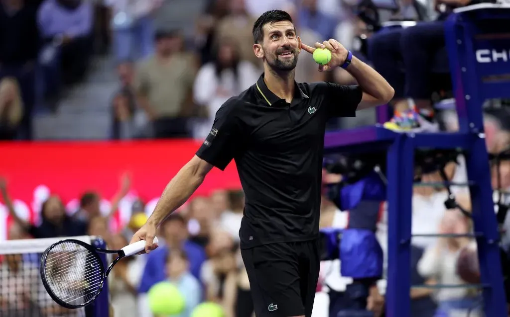 Novak Djokovic en su victoria ante Taylor Fritz. (Photo by Clive Brunskill/Getty Images)