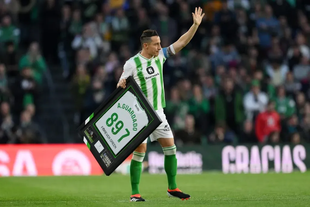Andrés Guardado fue despedido como héroe del Betis en 2024. Imagen: Getty