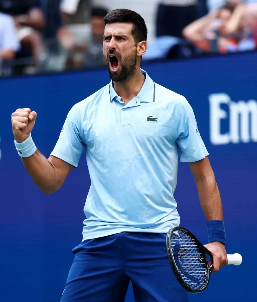 Novak Djokovic en el US Open 2025 (Getty Images).