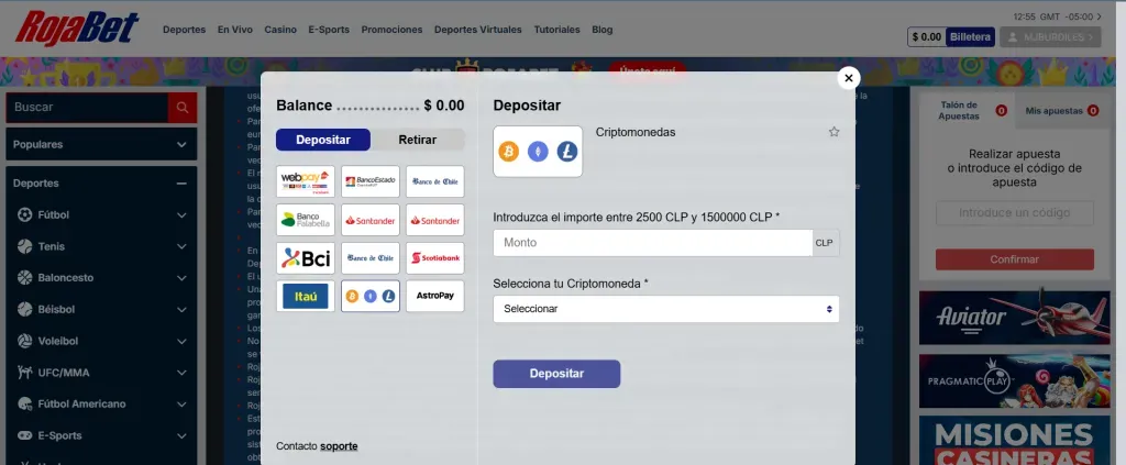 Casas de apuestas con Bitcoin Chile