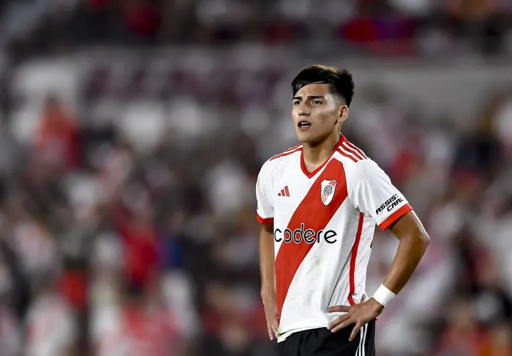 Ian Subiabre en River Plate. (Marcelo Endelli/Getty Images).