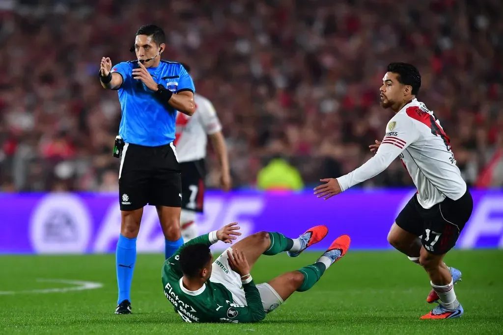 Paulo Díaz y River buscan derribar al Palmeiras en Copa Libertadores. (Foto: Marcelo Endelli/Getty Images)