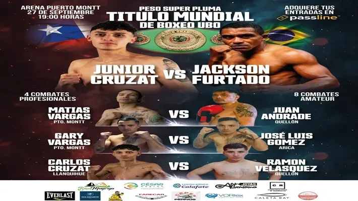 4 grandes contiendas se toman el Arena Puerto Montt este sábado 27 de septiembre.