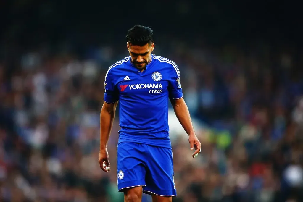 Falcao jugó 12 partidos en el Chelsea, donde anotó un solo gol. (Jordan Mansfield/Getty Images).