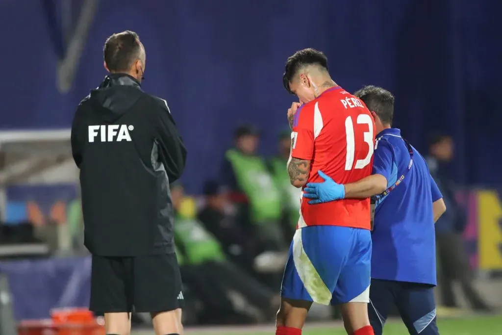 Además de Emiliano Ramos, Matías Pérez también se lesionó y preocupa a Chile. Foto: Photosport.