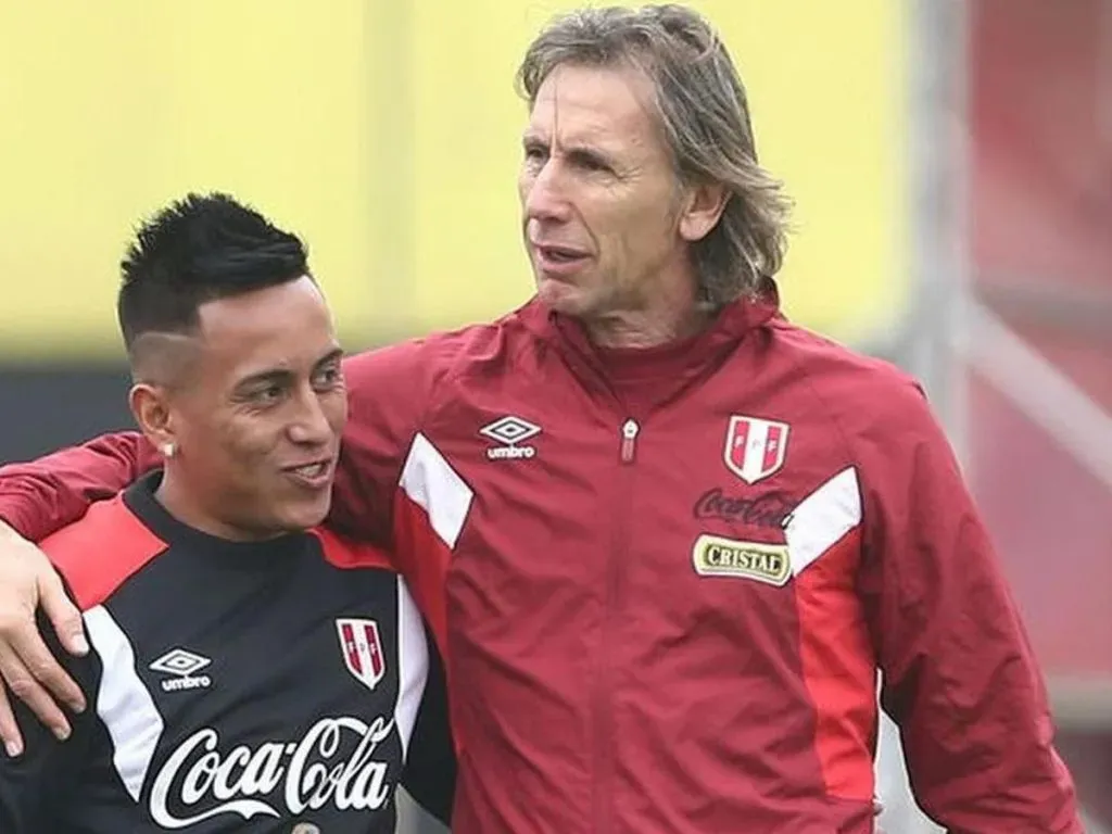 Gareca y Cueva en Perú.