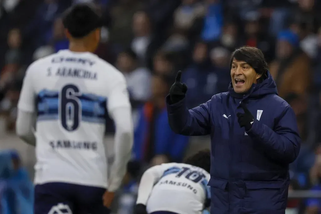 Garnero habló muy bien de Vicente Cárcamo y también aclaró que Sebastián Arancibia sigue al margen. (Andres Pina/Photosport).