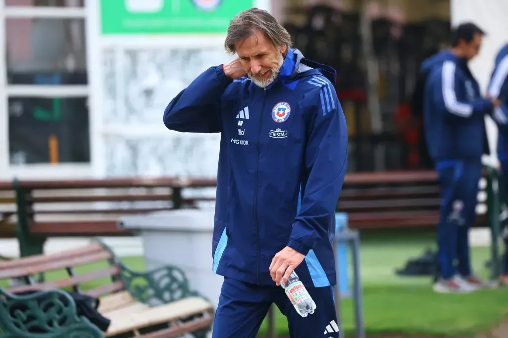Ricardo Gareca en Juan Pinto Durán. Foto: Jonnathan Oyarzun/Photosport
